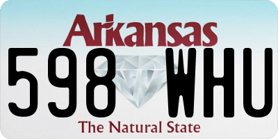 AR license plate 598WHU