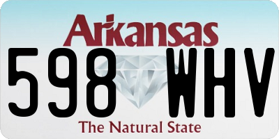 AR license plate 598WHV