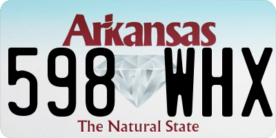 AR license plate 598WHX