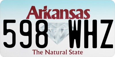 AR license plate 598WHZ