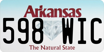 AR license plate 598WIC