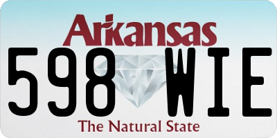 AR license plate 598WIE