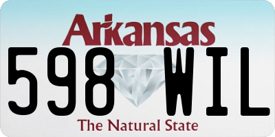 AR license plate 598WIL