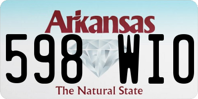 AR license plate 598WIO