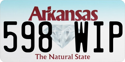 AR license plate 598WIP