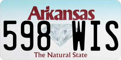 AR license plate 598WIS