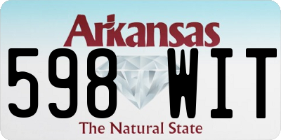 AR license plate 598WIT