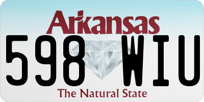 AR license plate 598WIU