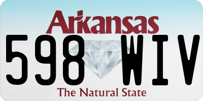 AR license plate 598WIV