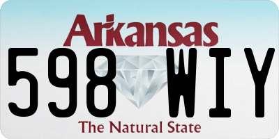 AR license plate 598WIY