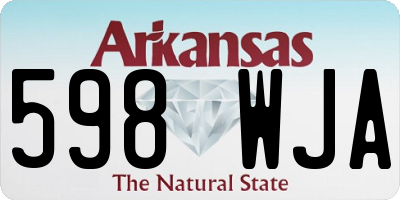 AR license plate 598WJA