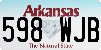 AR license plate 598WJB