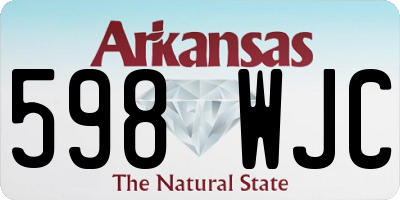 AR license plate 598WJC