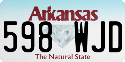 AR license plate 598WJD