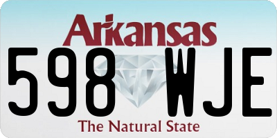 AR license plate 598WJE