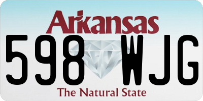 AR license plate 598WJG
