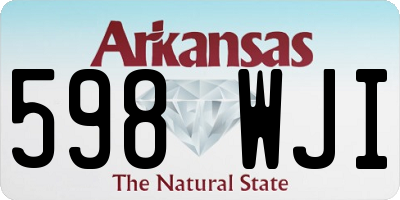 AR license plate 598WJI