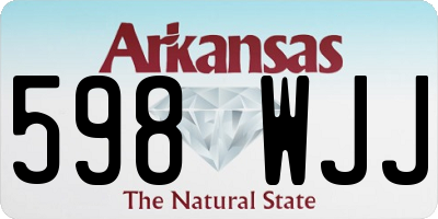 AR license plate 598WJJ