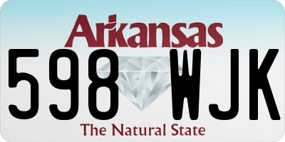 AR license plate 598WJK