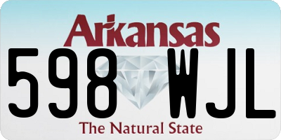 AR license plate 598WJL