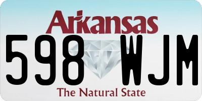 AR license plate 598WJM