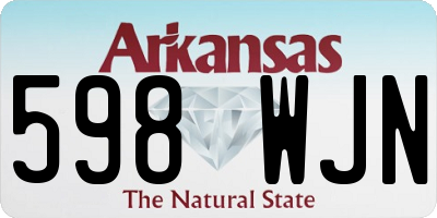 AR license plate 598WJN
