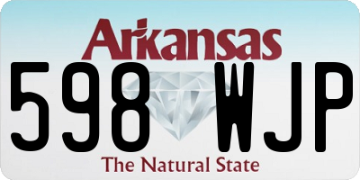 AR license plate 598WJP