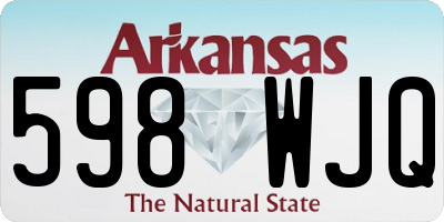 AR license plate 598WJQ