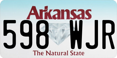 AR license plate 598WJR
