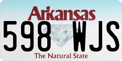 AR license plate 598WJS