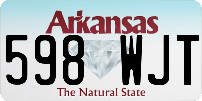 AR license plate 598WJT