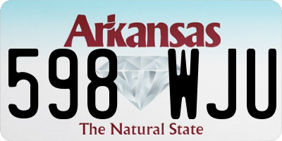 AR license plate 598WJU