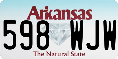 AR license plate 598WJW