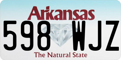 AR license plate 598WJZ