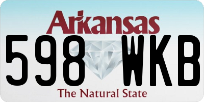 AR license plate 598WKB