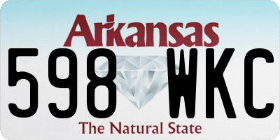 AR license plate 598WKC