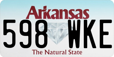 AR license plate 598WKE