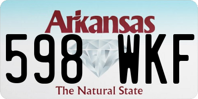 AR license plate 598WKF
