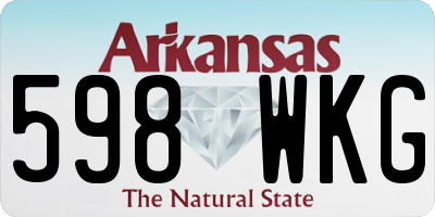 AR license plate 598WKG
