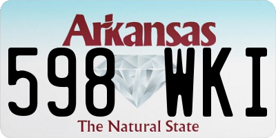AR license plate 598WKI