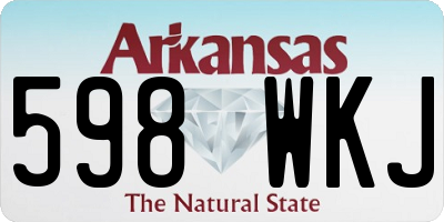 AR license plate 598WKJ