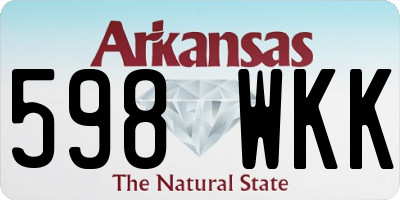 AR license plate 598WKK
