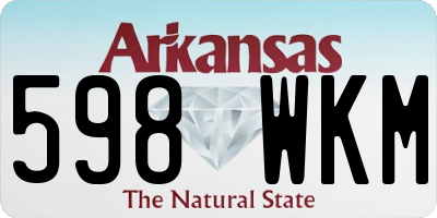AR license plate 598WKM