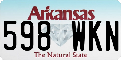 AR license plate 598WKN