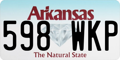 AR license plate 598WKP