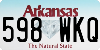 AR license plate 598WKQ