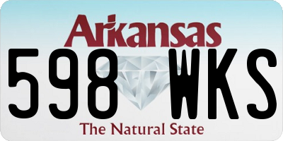 AR license plate 598WKS