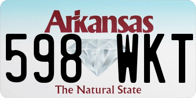AR license plate 598WKT