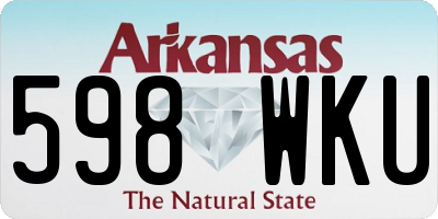 AR license plate 598WKU