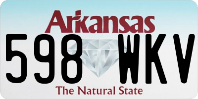 AR license plate 598WKV
